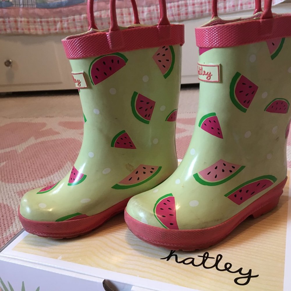 Watermelon rain boots toddler size 6